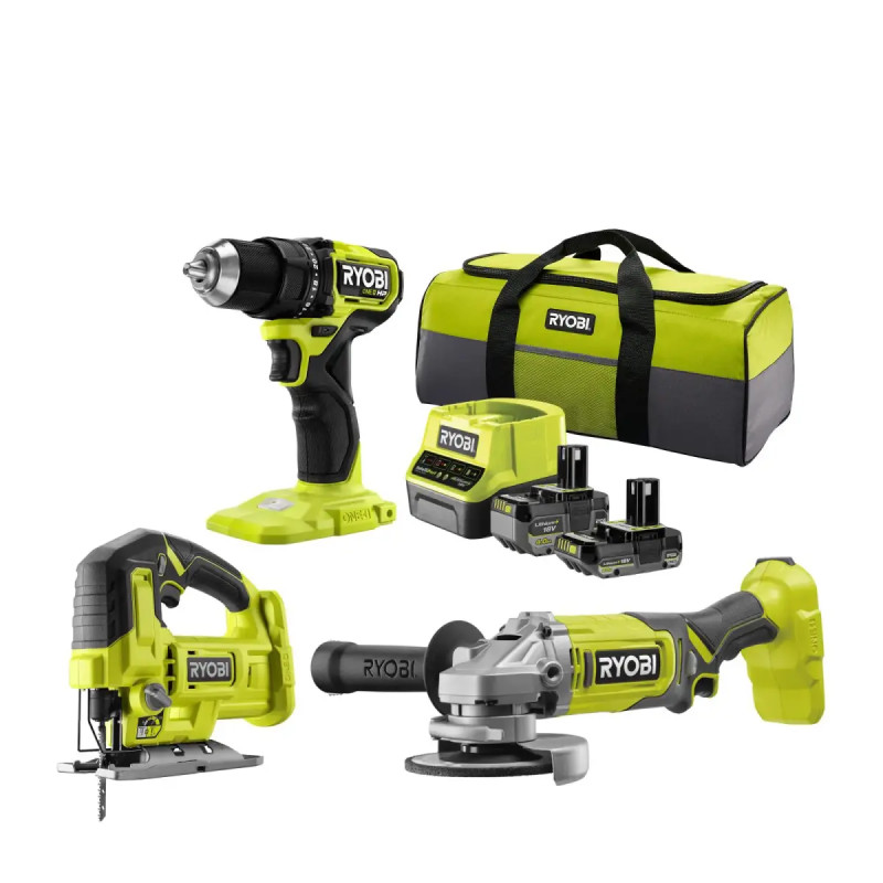 Ryobi 18v One  Håndværkersæt Rck183e-242s