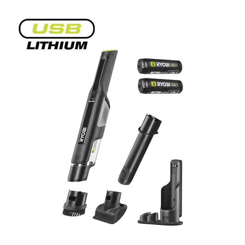 Ryobi 4v Usb Lithiumâ  Håndstøvsuger Med Ladestation          Ah  Rhv44-220g