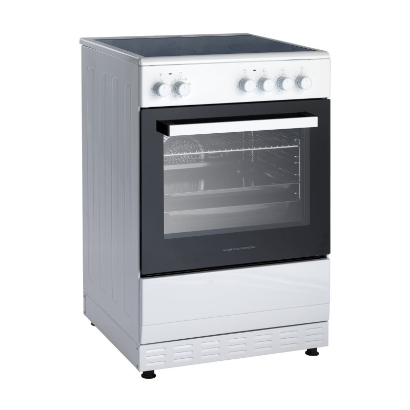 Scandomestic Fcc800w Glaskeramisk Komfur