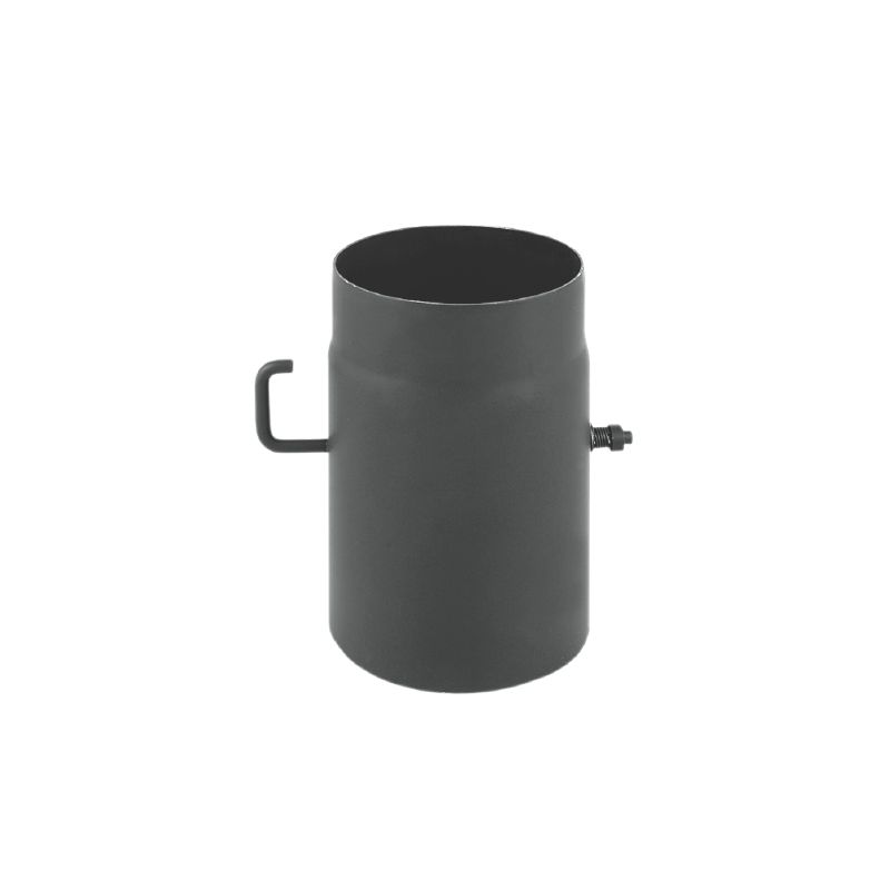 Schiedel Røgrør 250mm Med Spjæld ø150