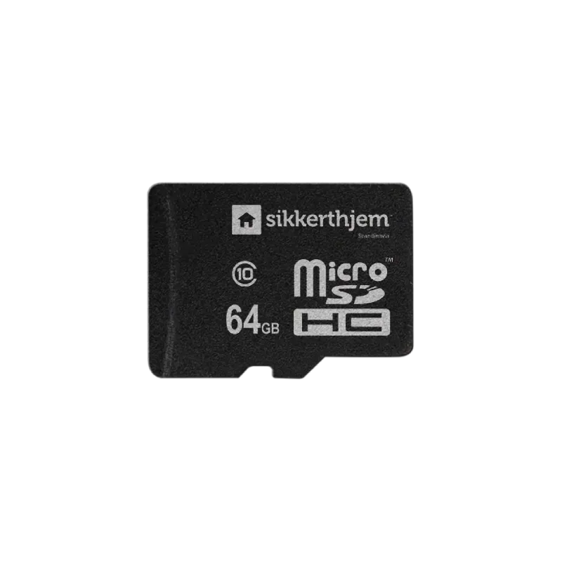 Sikkerthjem Hukommelseskort 64gb Microsd Class 10