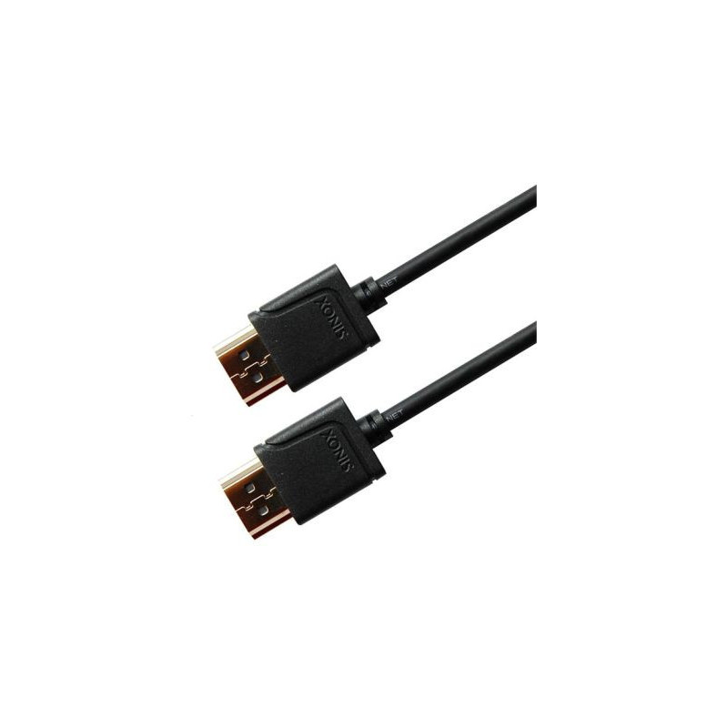 Sinox Ultra Tyndt High Speed Hdmiâ  Kabel Med Ethernet 3m  Sort