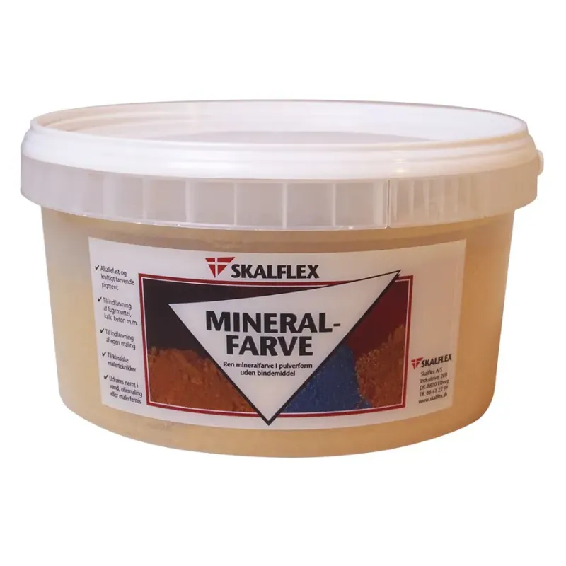 Skalflex Mineralfarve Okkergul         75kg