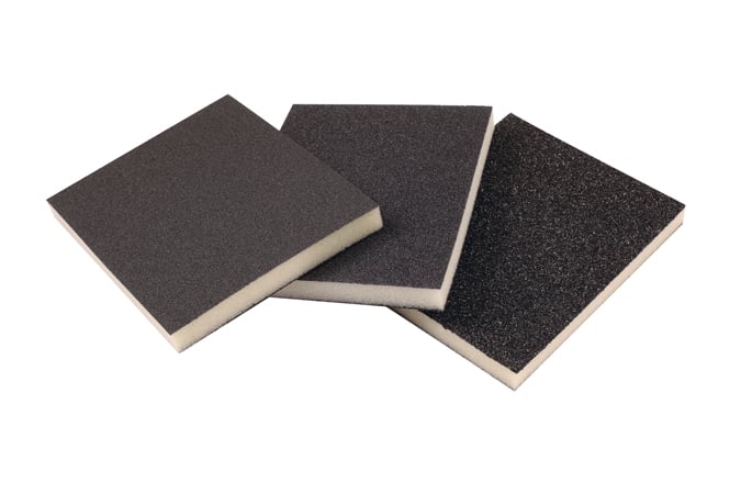 Slibesvampe Sort 124x98x12mm 50 Stk Korn C60