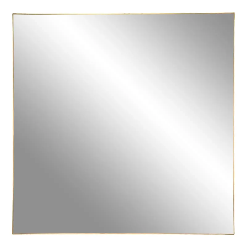 Spejl Med Ramme   Messing Look 60x60 Cm 4001360