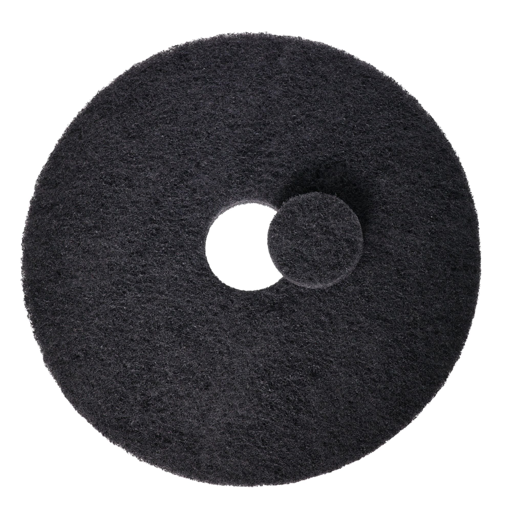Stk  Rengørings- Og Polerpads 457mm   18 Quot  Tyk  Sort
