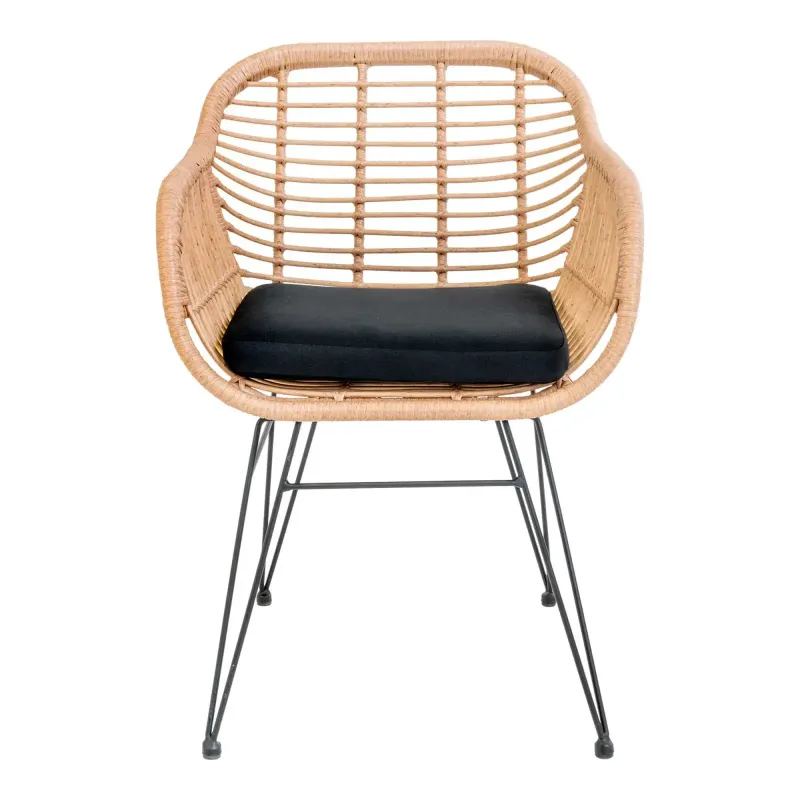 Stol   Naturligt Polyrattan Med Hynde 7001050