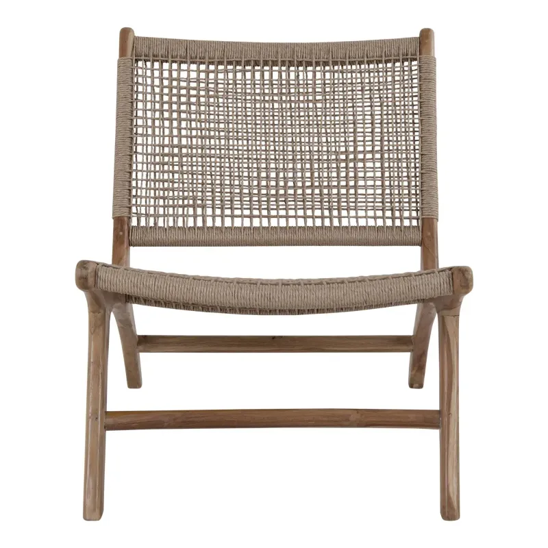 Stol   Teaktræ Og Polyrattan 1101500