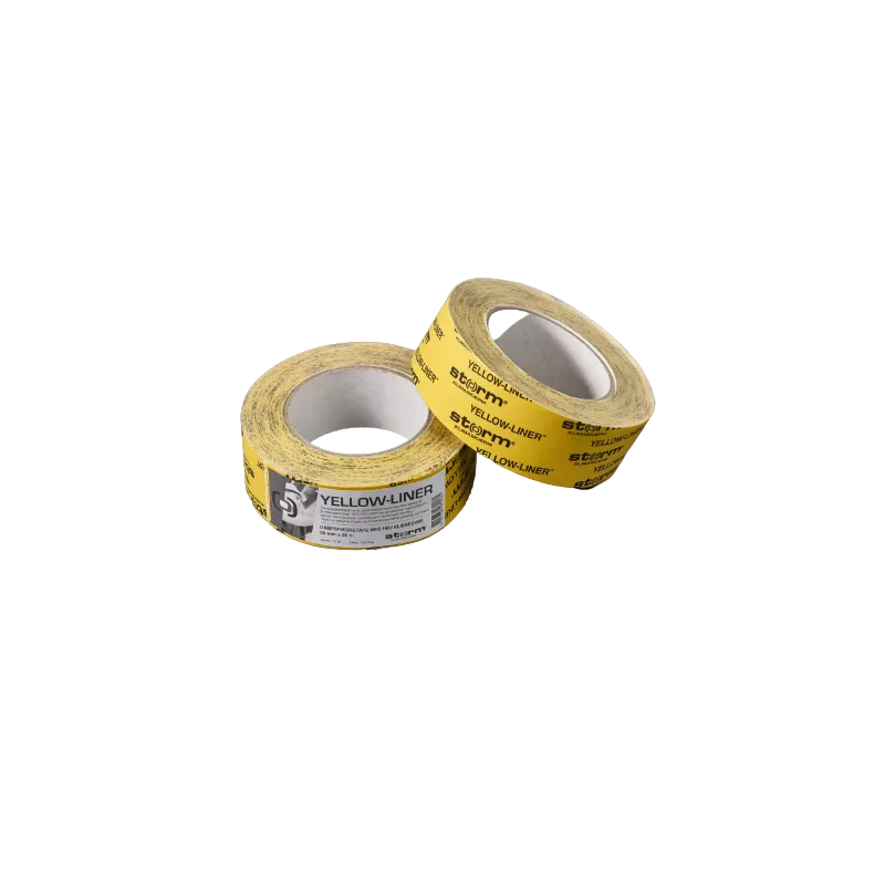 Storm Dampspærretape  50mmx25m Yellow-liner  Gul