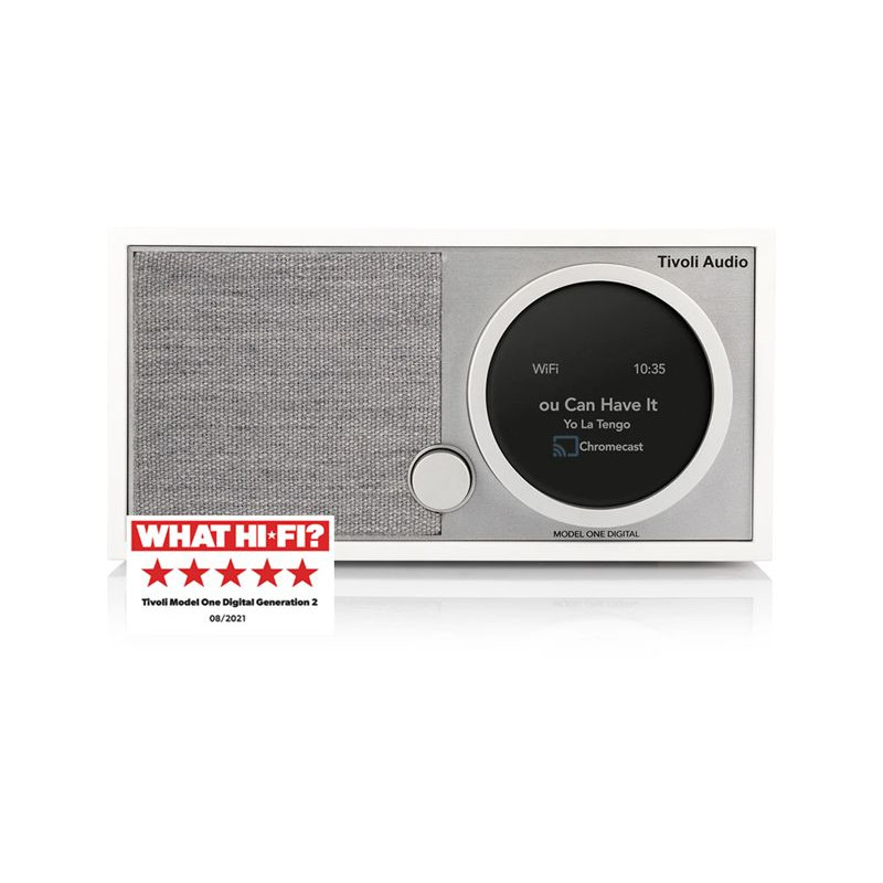 Tivoli Audio Model One Digital  Gen2  White Grey Dab Fm Radio Med Wi-fi Og Bluetooth
