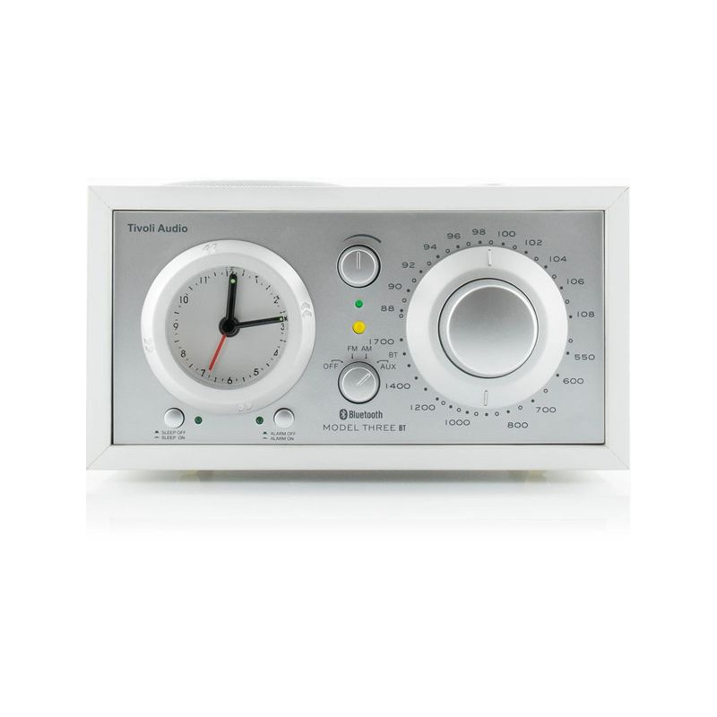 Tivoli Audio Model Three Bt Usb  White Silver Dab Fm Radio Med Bluetooth