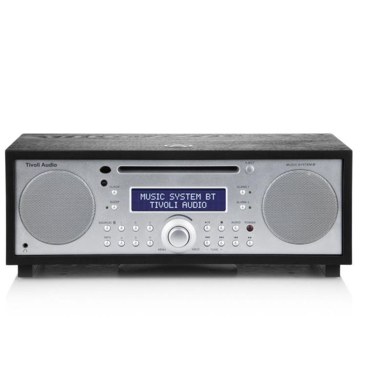 Tivoli Audio Music System Bt Black Ash Silver Cd Fm Am Aux Bluetooth Hifi System