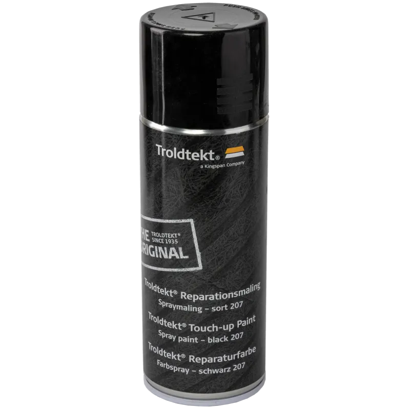 Troldtekt 400 Ml  Spraymaling Reparationsmaling Sort 207