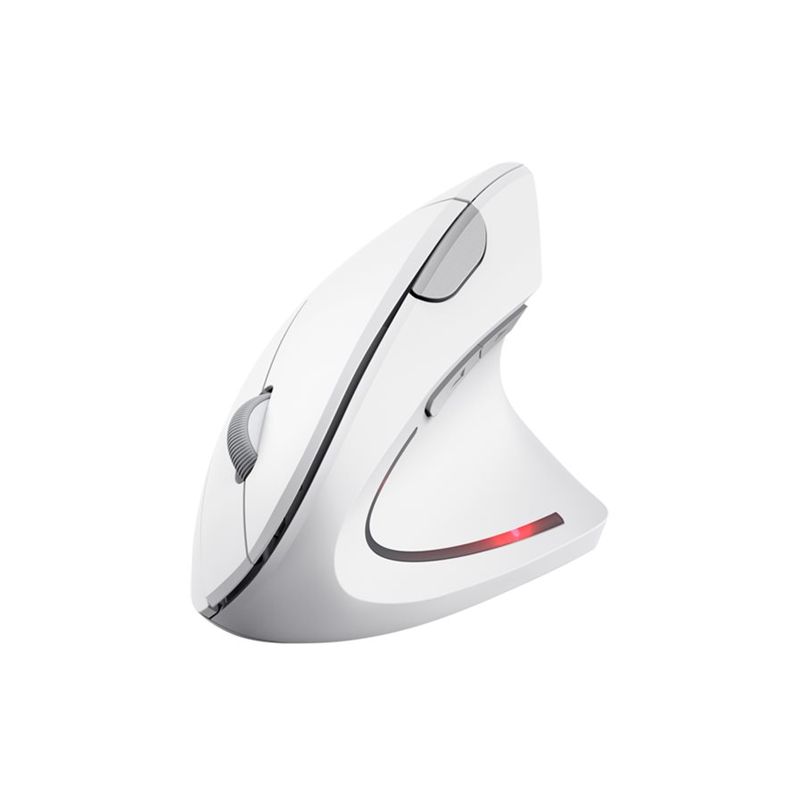Trust Verto Wireless Ergo Mouse White Trådløs Mus