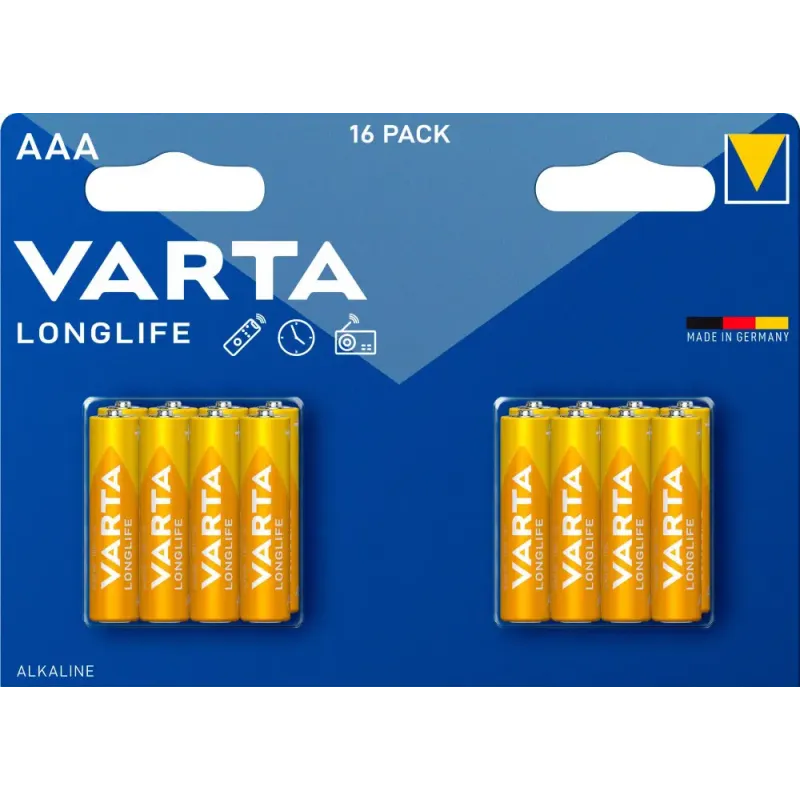 Varta Longlife Batterier Aaa 16-pak