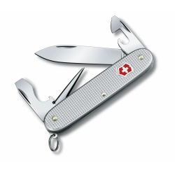 Victorinox Pioneer Pocket Tool  Ribbed Alox  Silver  Multitool