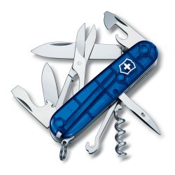 Victorinox Swiss Army Knife Climber  Blue Translucent  91 Mm Multitool