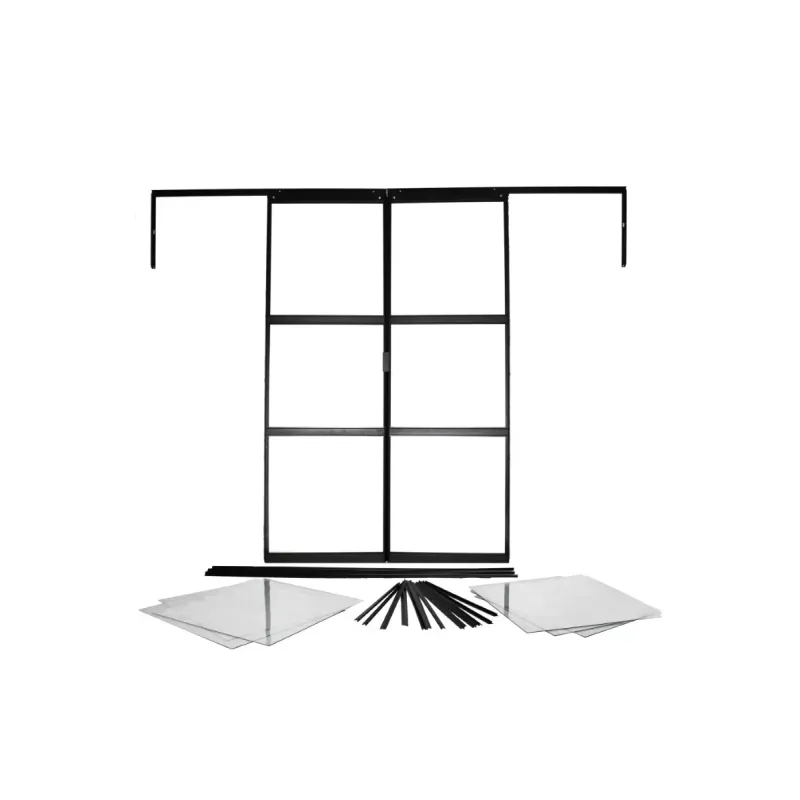 Vitavia Ekstra Dobbeltdøresirius 13000 Sort   Glas