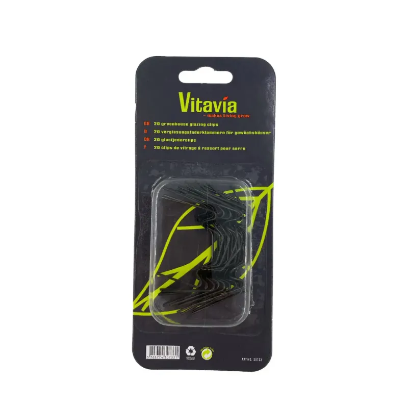 Vitavia Glasclips Sort 20 Stk