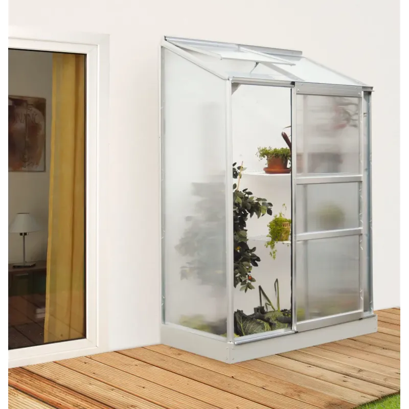 Vitavia Ida 900 Alu Drivhus 4mm Poly   Sokkel