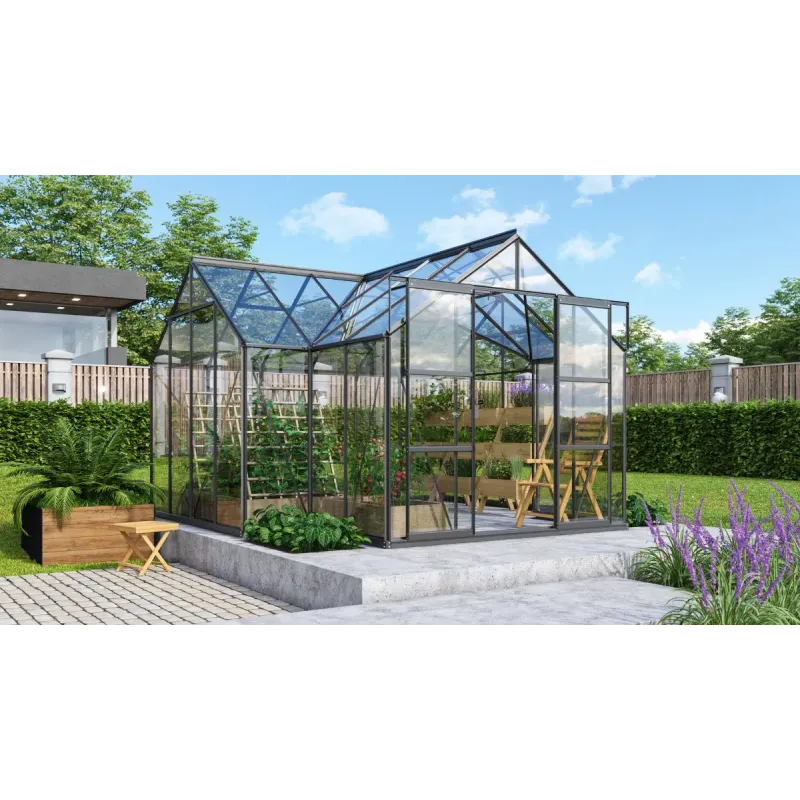 Vitavia Sirius 13000 Sort Drivhus 3mm Hærdet Glas