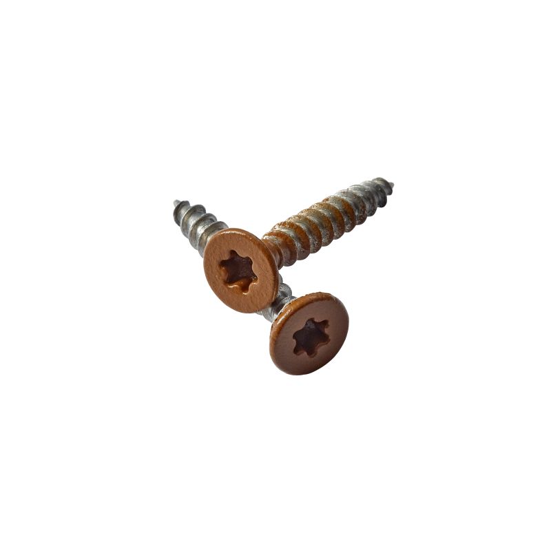 Wimex Coverskrue Jordbrun  Ral 8025m        40 Mm  50 Stk  Pr  Pakke
