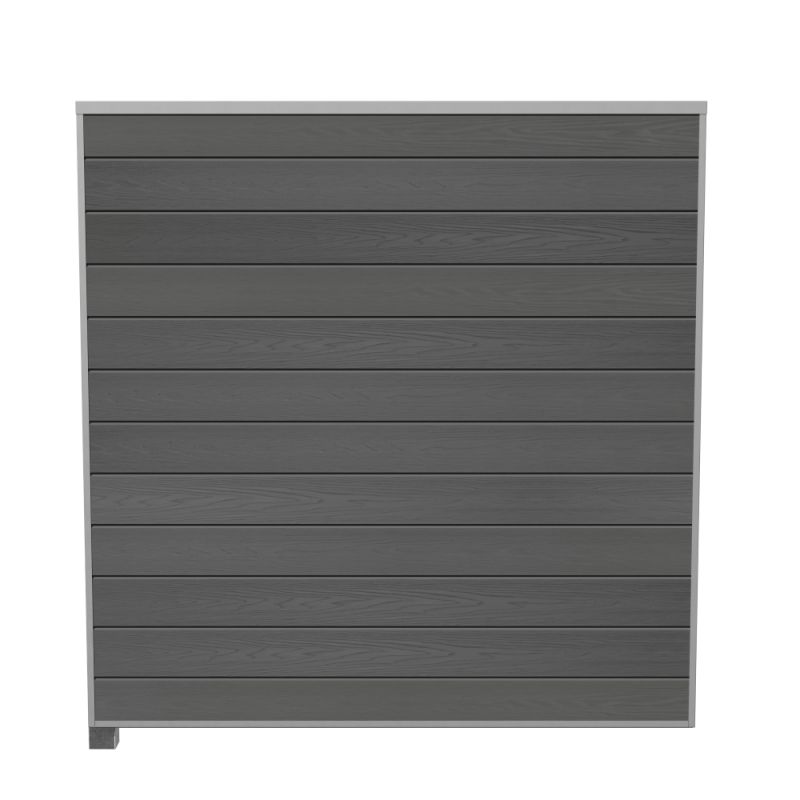 Wimex Fag Glyngøre Superb T180  -profil Wpc Grå Galv  Stolpe  -skinne 1800   1893 Mm