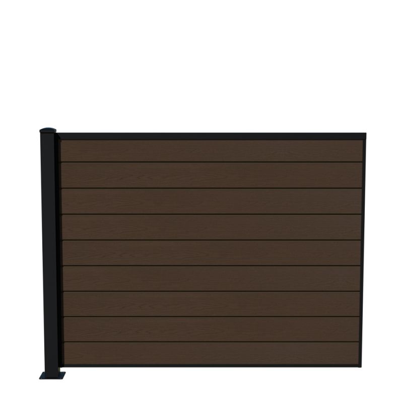 Wimex Fag Glyngøre Superb T140  -profil Wpc Teak Pulverlak Stolpe    Fod 1400   1893