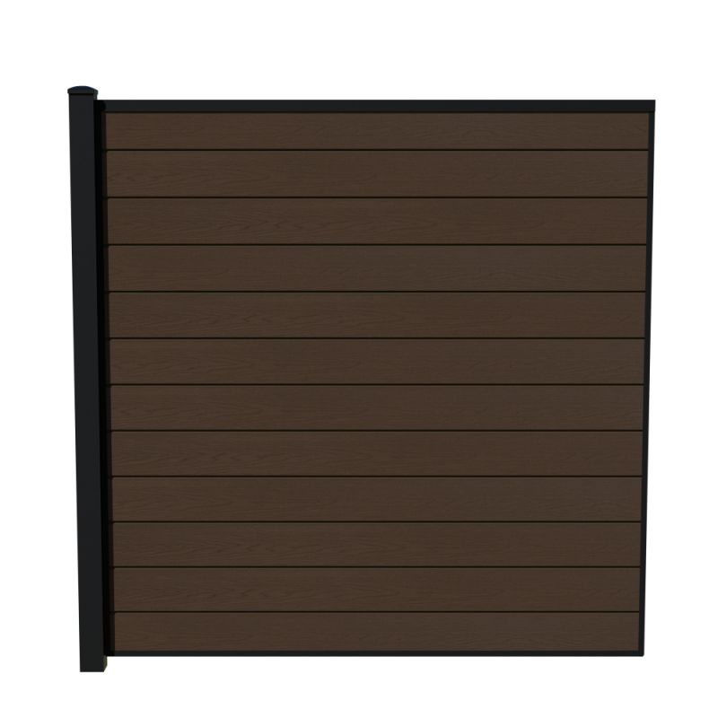 Wimex Fag Glyngøre Superb T180  -profil Wpc Teak Pulverlak Stolpe 1800   1893 Mm
