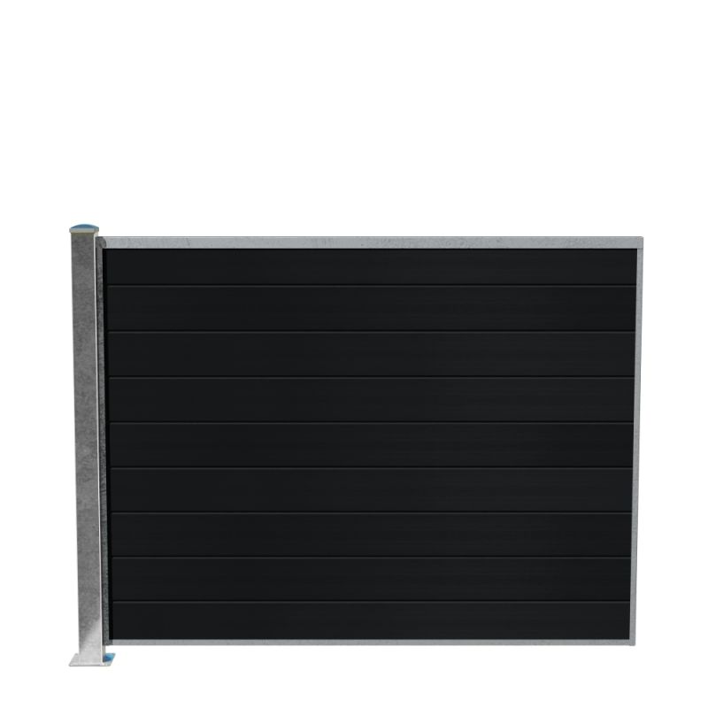 Wimex Fag Livø Prime T140  -profil Wpc Matsort Galv  Stolpe   Fod 1400   1893 Mm