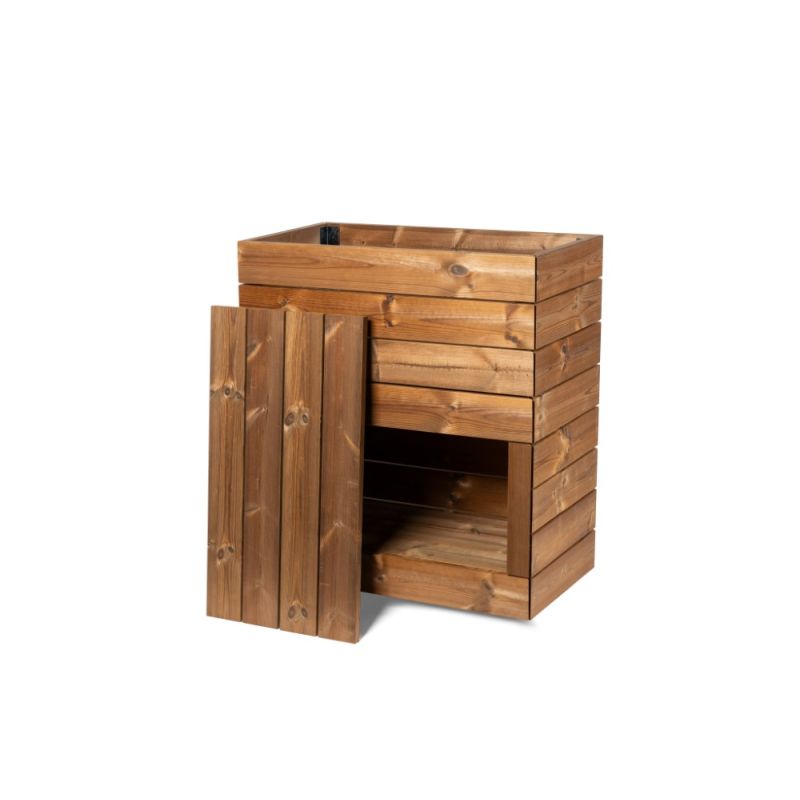 Wimex Plantekasse Med Opbevaring Trend Classic Termotræ 960   482   882 Mm