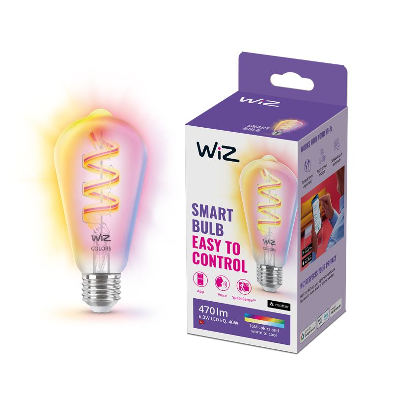 Wiz Bulb Filament Color E27 St64