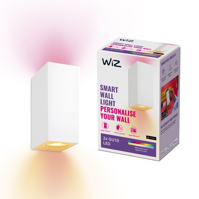 Wiz Spots 2x5w   22-65k Rgb Wall