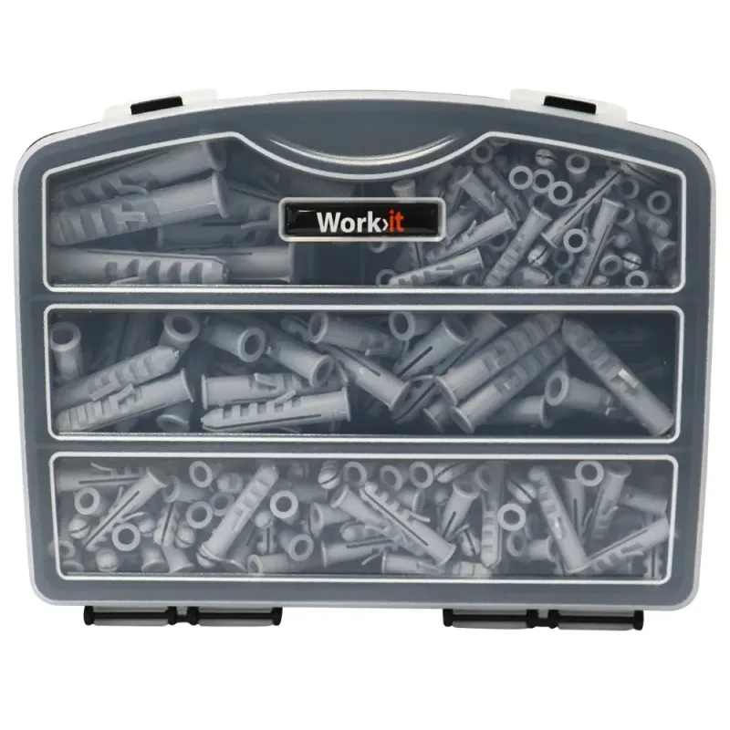 Workï It Assorterede Plugs   Sortimentskasse Med 230 Dele