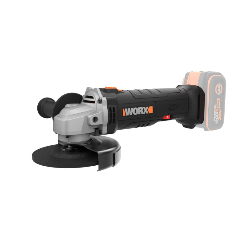 Worx 20v Powershare Vinkelsliber 125 Mm   Solo   Wx807