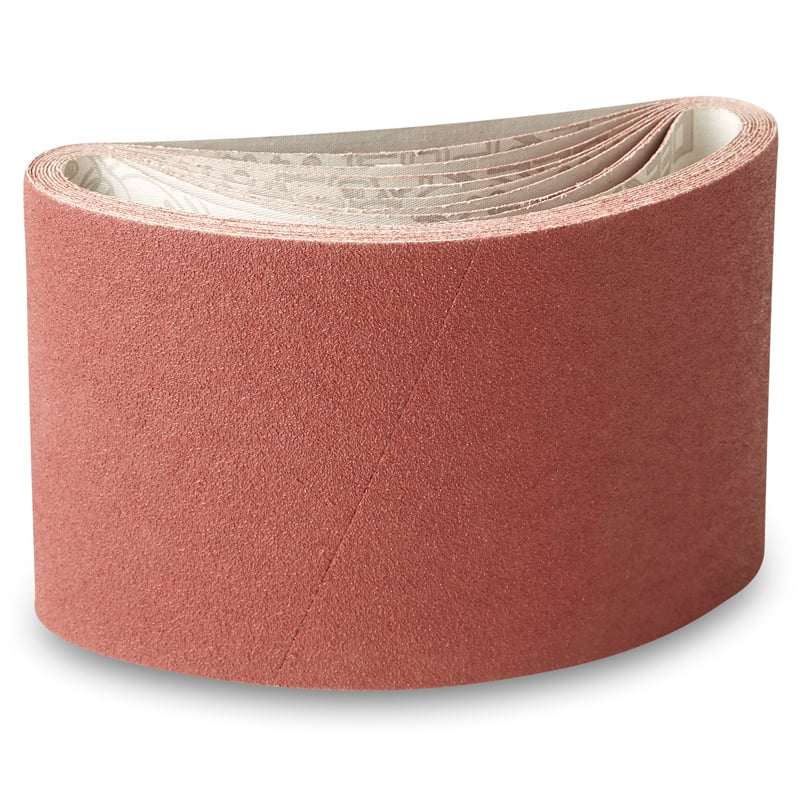 120x450mm Lærreds Slibebånd 10 Stk   Korn P60