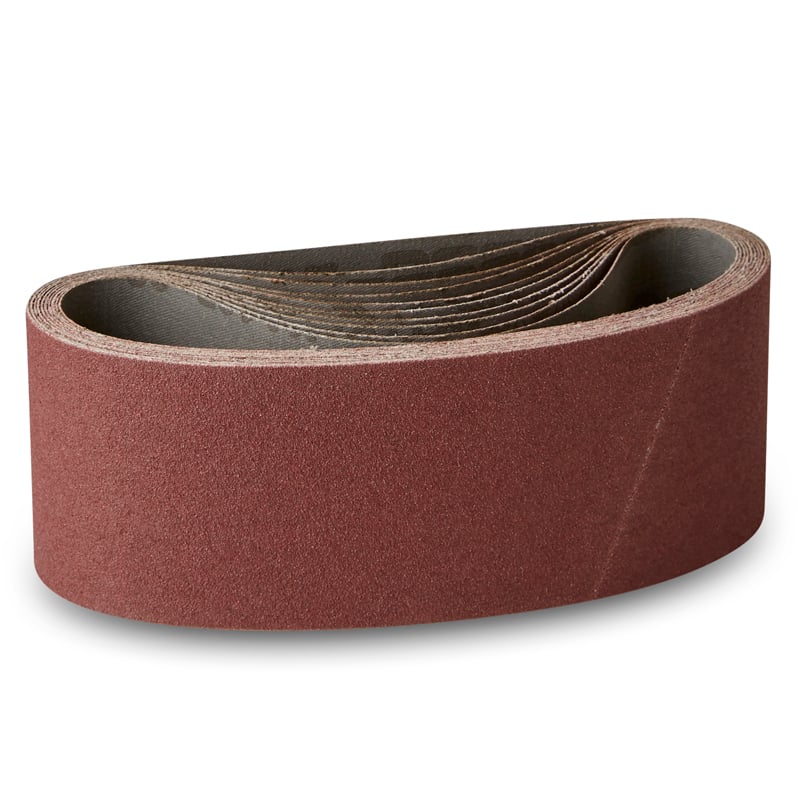 75x480mm Lærreds Slibebånd 10 Stk  Korn P40