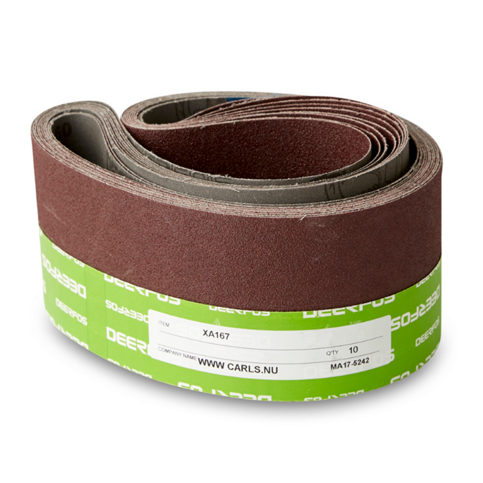100x2000mm Lærreds Slibebånd 10 Stk   Korn P40