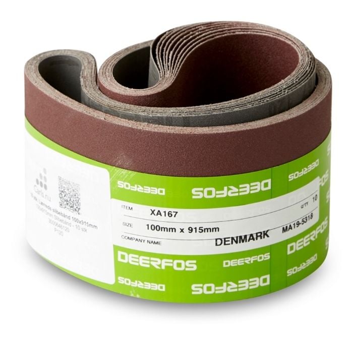 100x915 Mm Pudsebånd På Lærredsryg Korn P40