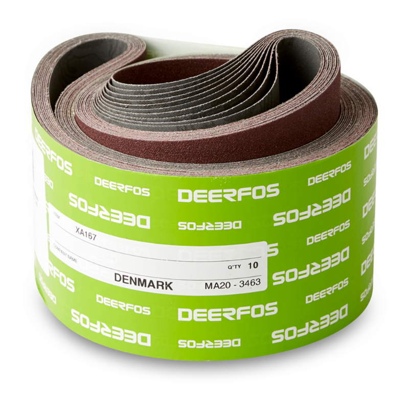100x1500mm Lærreds Slibebånd 10 Stk   Korn P40