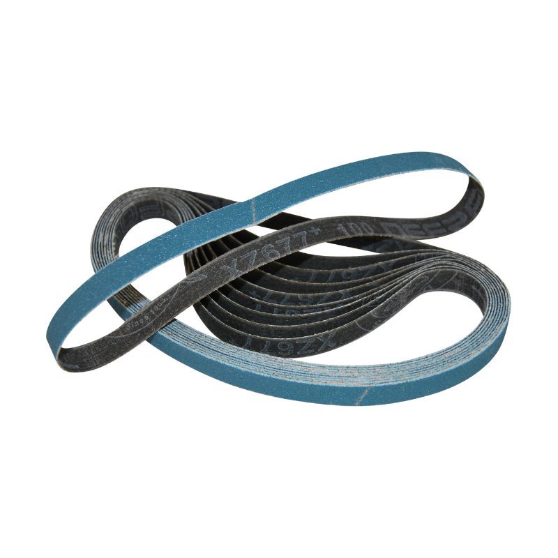 25x762mm Zirkon Slibebånd 10 Stk Pakke Korn P40